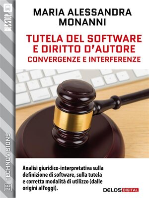 cover image of Tutela del software e diritto d'autore